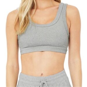 ALO Yoga All Wellness Bra in Dove Grey